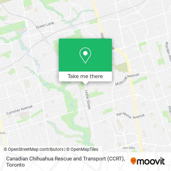 Canadian Chihuahua Rescue and Transport (CCRT) map