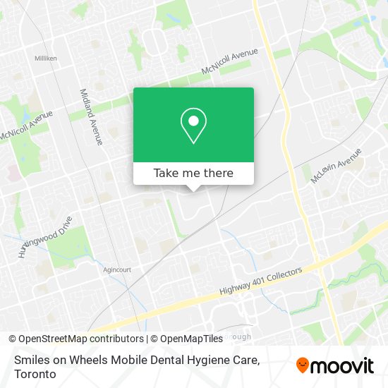 Smiles on Wheels Mobile Dental Hygiene Care map