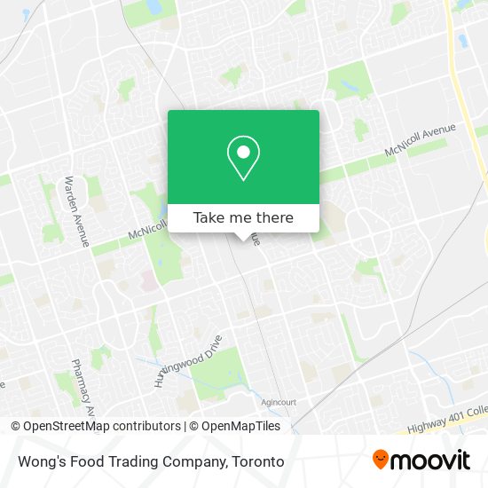 Wong's Food Trading Company plan