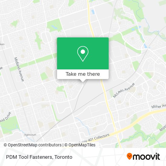 PDM Tool Fasteners map