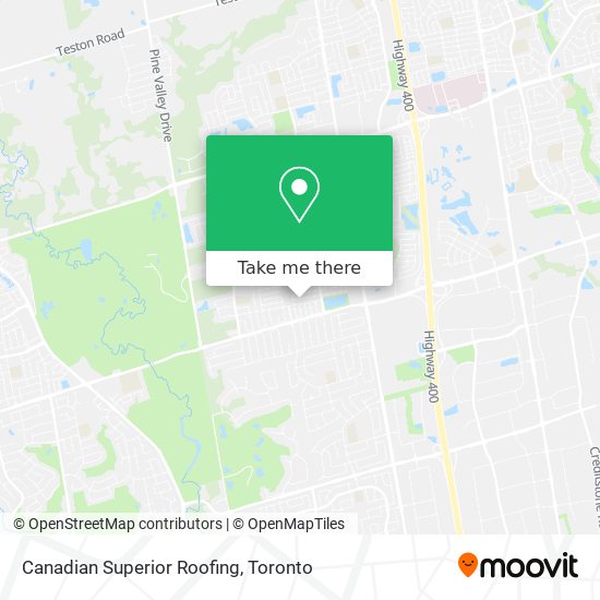 Canadian Superior Roofing map