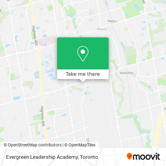 Evergreen Leadership Academy map