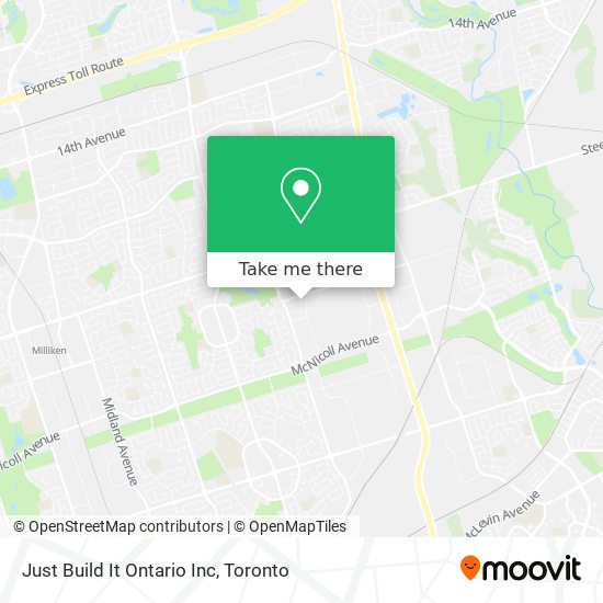 Just Build It Ontario Inc map