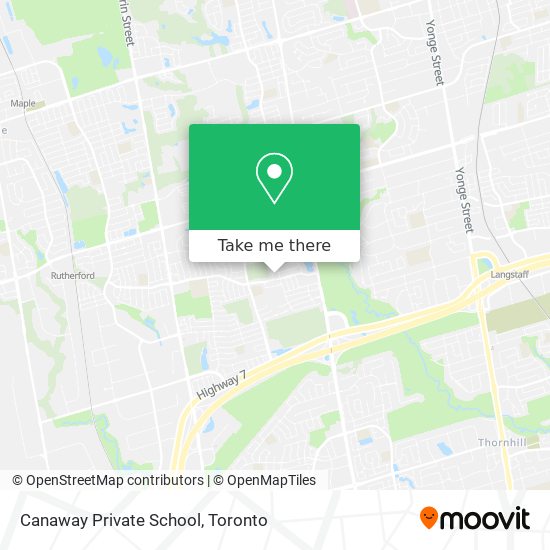 Canaway Private School map