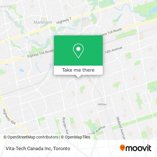Vita-Tech Canada Inc map