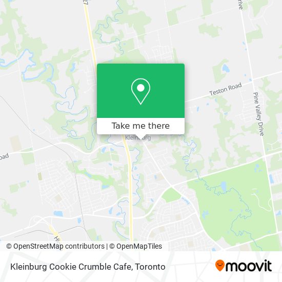 Kleinburg Cookie Crumble Cafe map
