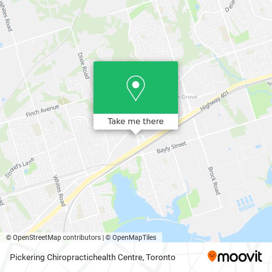 Pickering Chiropractichealth Centre map