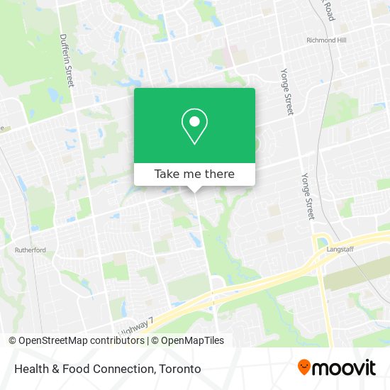 Health & Food Connection map