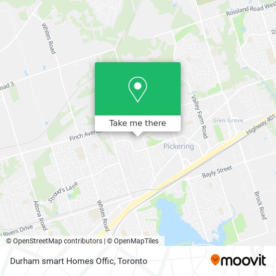 Durham smart Homes Offic map