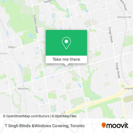 T Singh Blinds &Windows Covering map