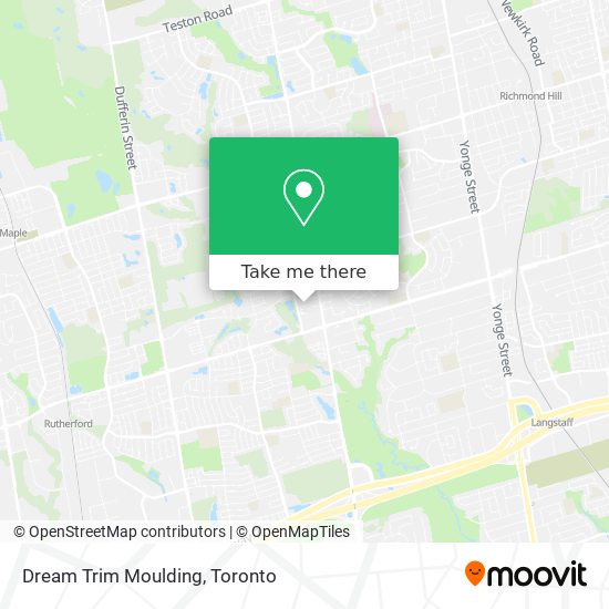 Dream Trim Moulding map