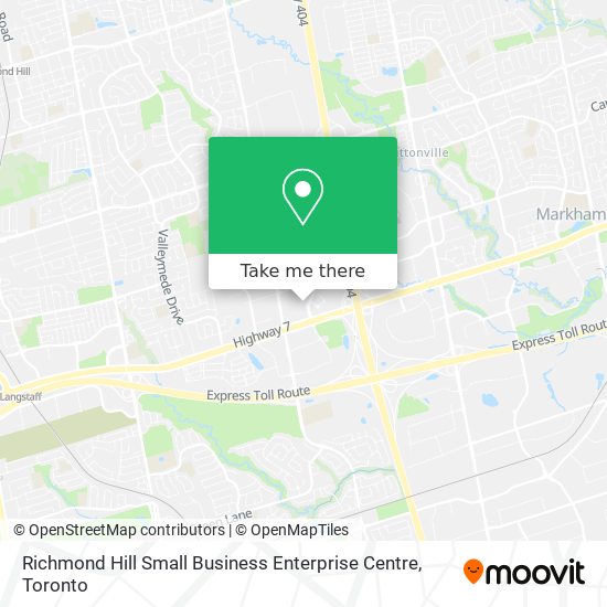 Richmond Hill Small Business Enterprise Centre plan