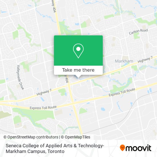 Seneca College of Applied Arts & Technology- Markham Campus map