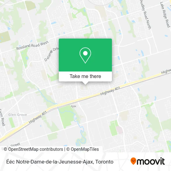 Ééc Notre-Dame-de-la-Jeunesse-Ajax map