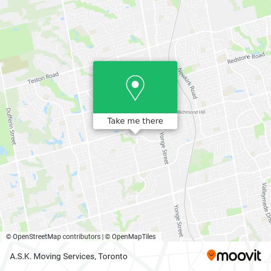 A.S.K. Moving Services map