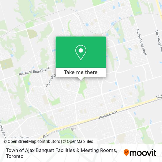 Town of Ajax Banquet Facilities & Meeting Rooms map