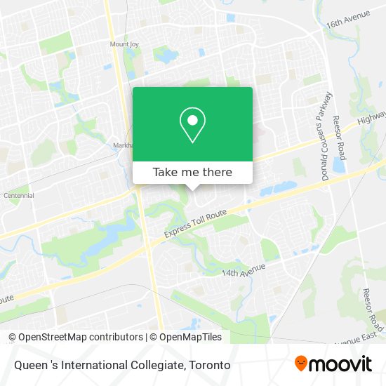 Queen 's International Collegiate map