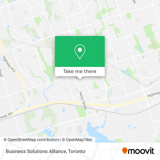 Business Solutions Alliance map