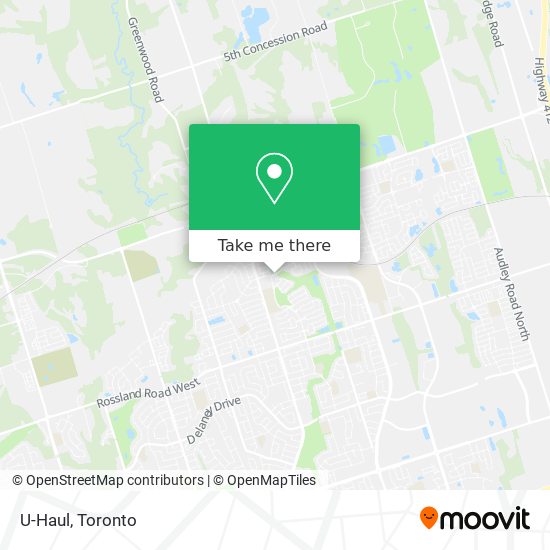 U-Haul map