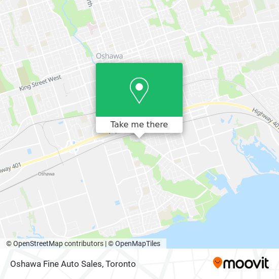 Oshawa Fine Auto Sales map