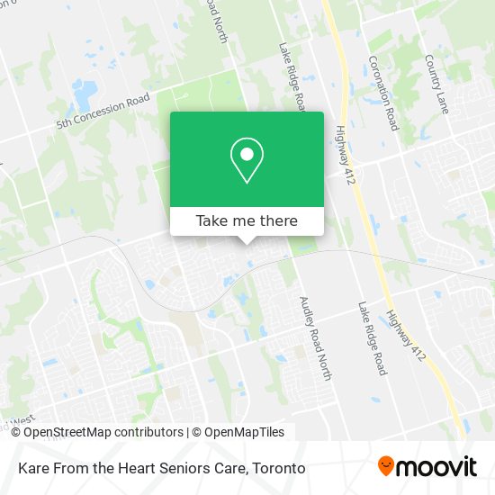 Kare From the Heart Seniors Care map