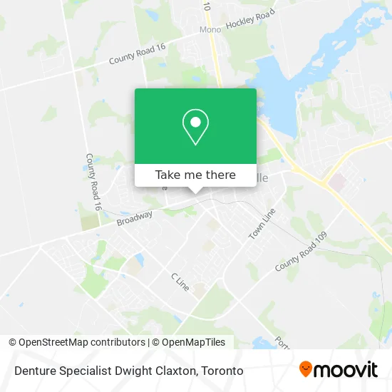 Denture Specialist Dwight Claxton map