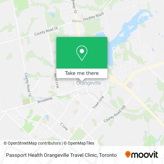 Passport Health Orangeville Travel Clinic plan