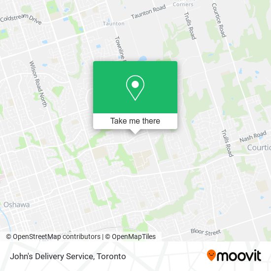 John's Delivery Service map