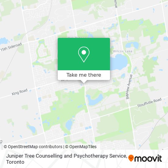 Juniper Tree Counselling and Psychotherapy Service map