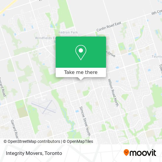 Integrity Movers map