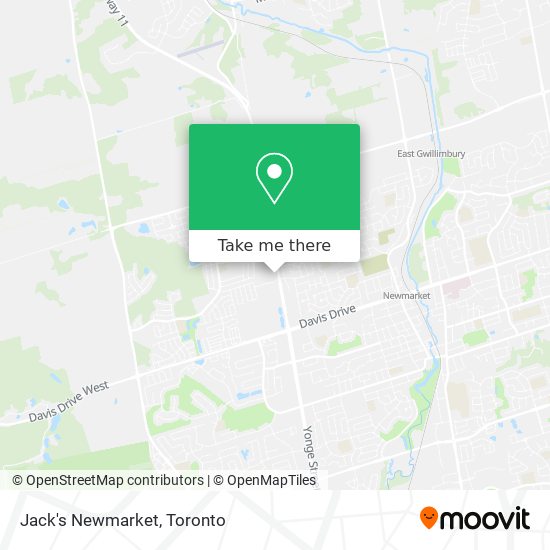Jack's Newmarket map