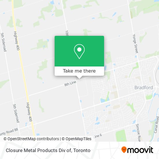 Closure Metal Products Div of map