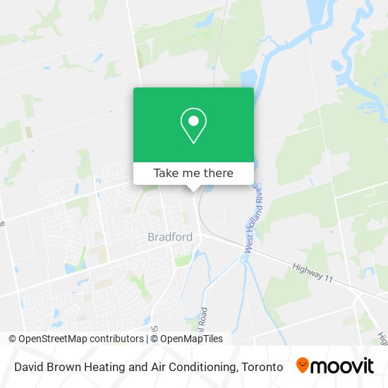 David Brown Heating and Air Conditioning map