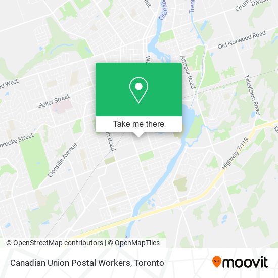 Canadian Union Postal Workers map