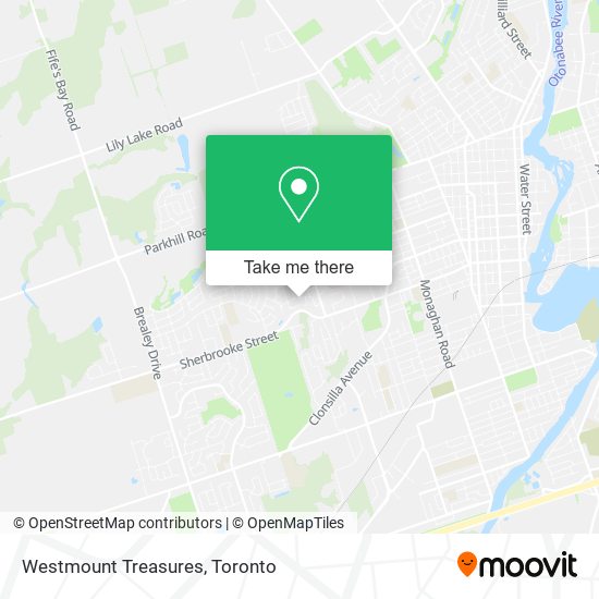 Westmount Treasures map