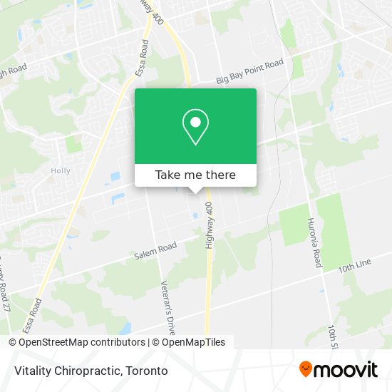 Vitality Chiropractic map