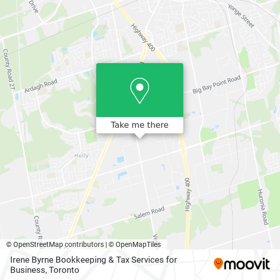 Irene Byrne Bookkeeping & Tax Services for Business map