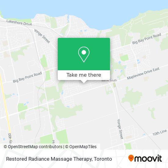 Restored Radiance Massage Therapy map