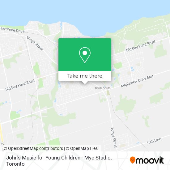 John's Music for Young Children - Myc Studio map