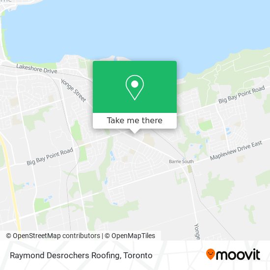 Raymond Desrochers Roofing map