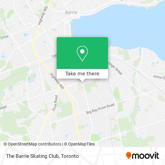 The Barrie Skating Club map
