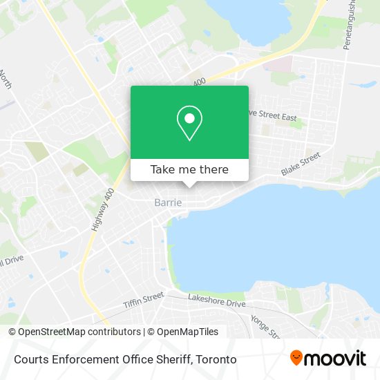 Courts Enforcement Office Sheriff map