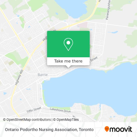 Ontario Podortho Nursing Association map