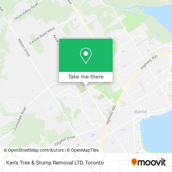 Ken's Tree & Stump Removal LTD map