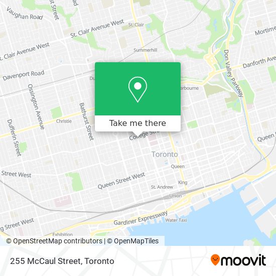 255 McCaul Street map