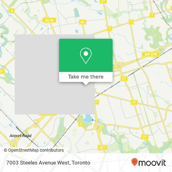 7003 Steeles Avenue West map
