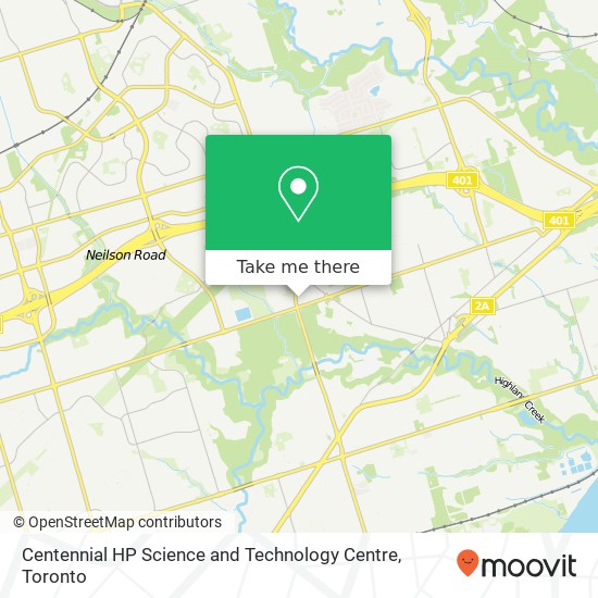 Centennial HP Science and Technology Centre map