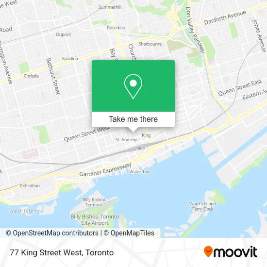 77 King Street West map