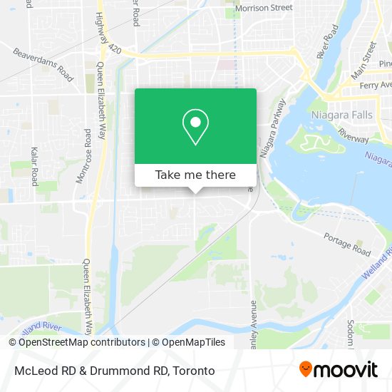 McLeod RD & Drummond RD map