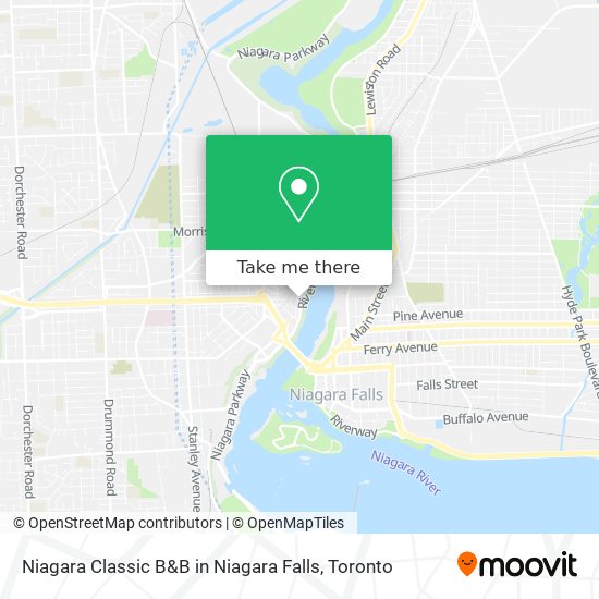 Niagara Classic B&B in Niagara Falls plan